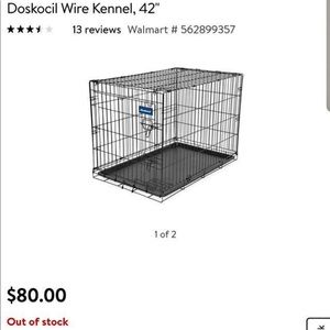 Dog crate, used for training 2 times.